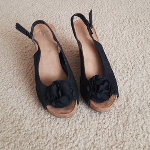 Black Wedge shoes